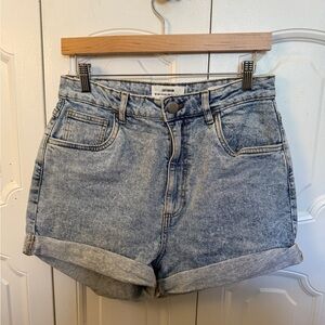 Cotton On High Rise Classic Stretch Denim Short size 8 Bells Blue